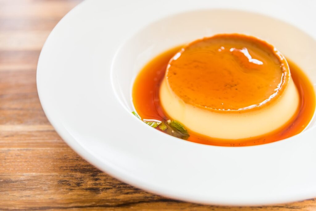 Caramel pudding